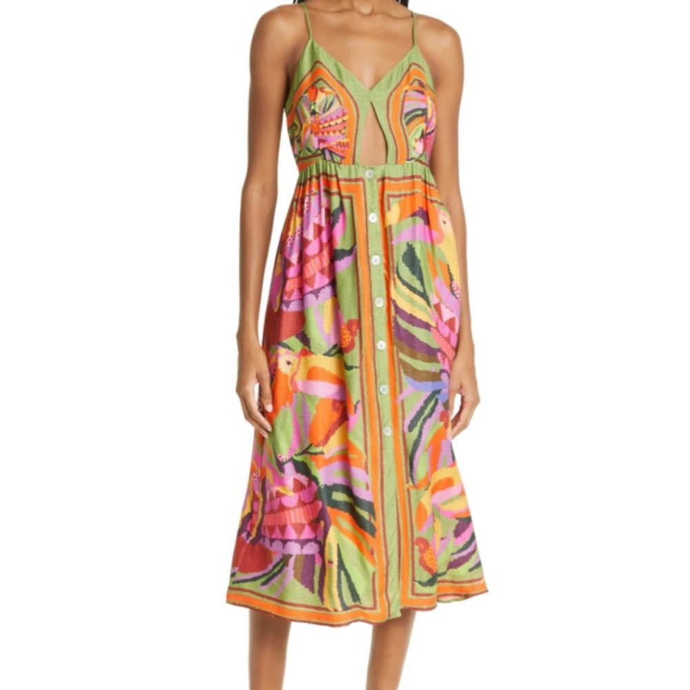 FARM Rio Toucan Midi Dress